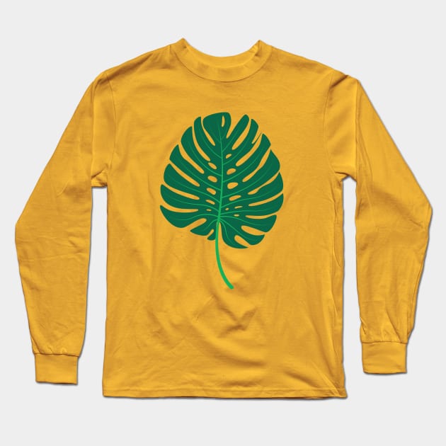 Monstera Long Sleeve T-Shirt by EvaMok88